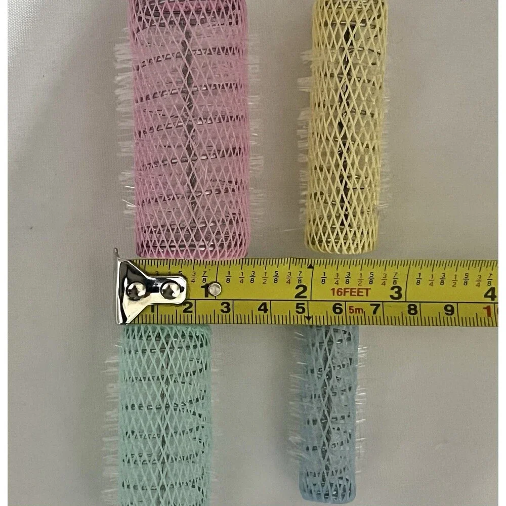 Vintage Goody Wire Brush Mesh Hair Rollers Curlers with Picks 35 Pc Retro Salon